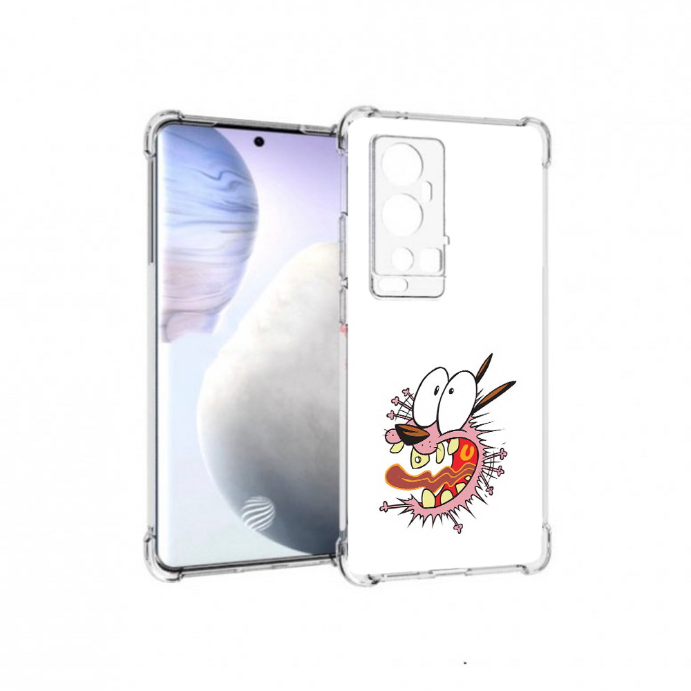 

Чехол MyPads Tocco для Vivo X60 Pro Plus испуганный бобик, Прозрачный, Tocco