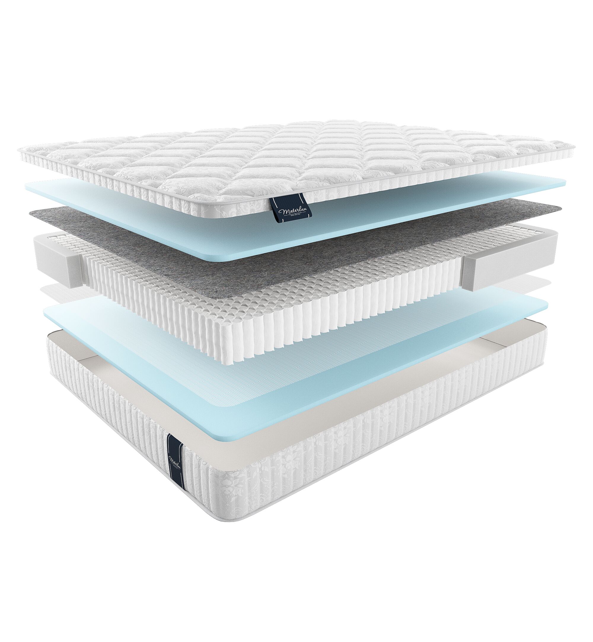 

Матрас Materlux Standart Aneto Multi 195х200, Бежевый;белый;серый;серебристый, Aneto Multi