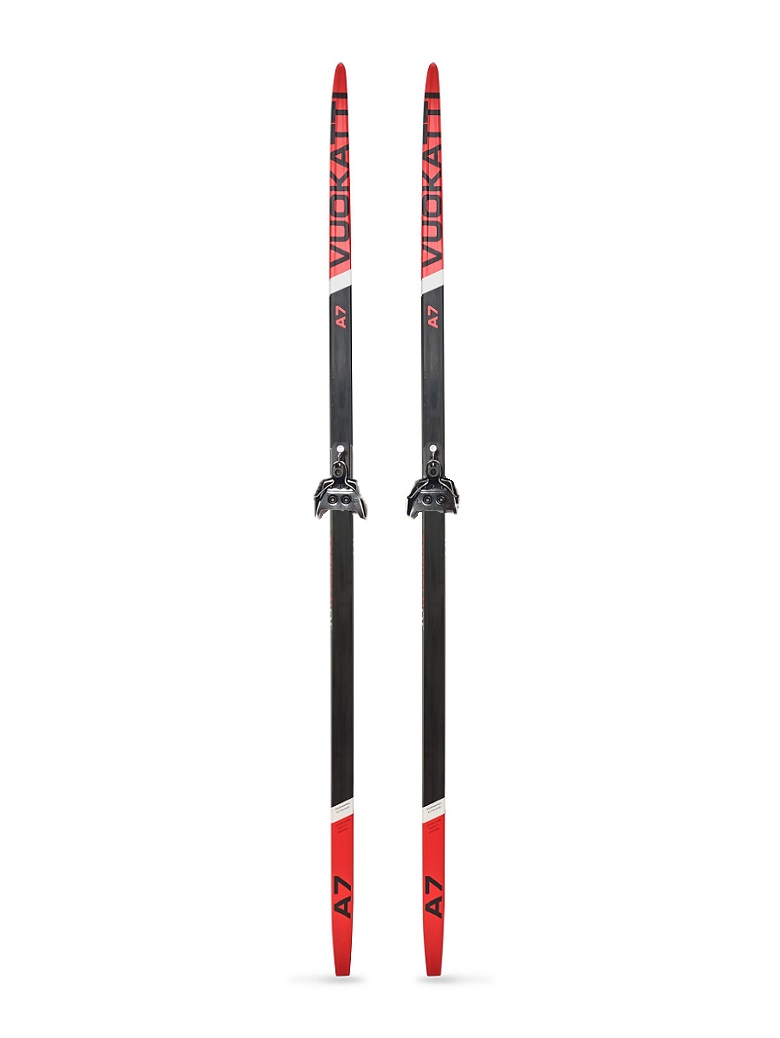 

Комплект лыжный NN 75 мм Vuokatti Step 185 см без палок Black/Red, Черный;красный, NN 75 Step
