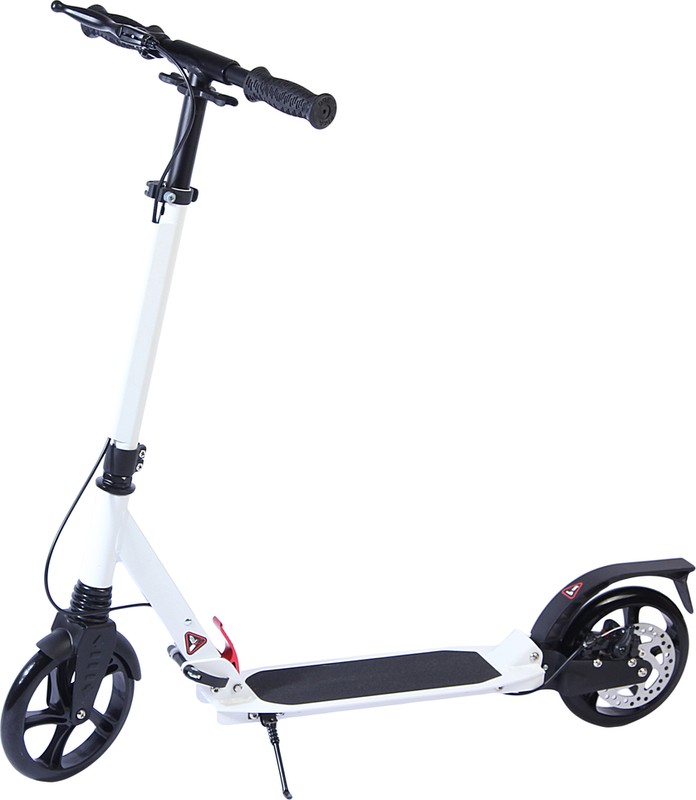 Самокат 2-х колесный (колесо 200мм) до 100кг алюминий ручной дисковый тормоз  1шт