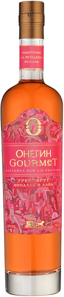 Настойка «Онегин» Gourmet грейпфрут миндаль лайм Россия, 0,5 л