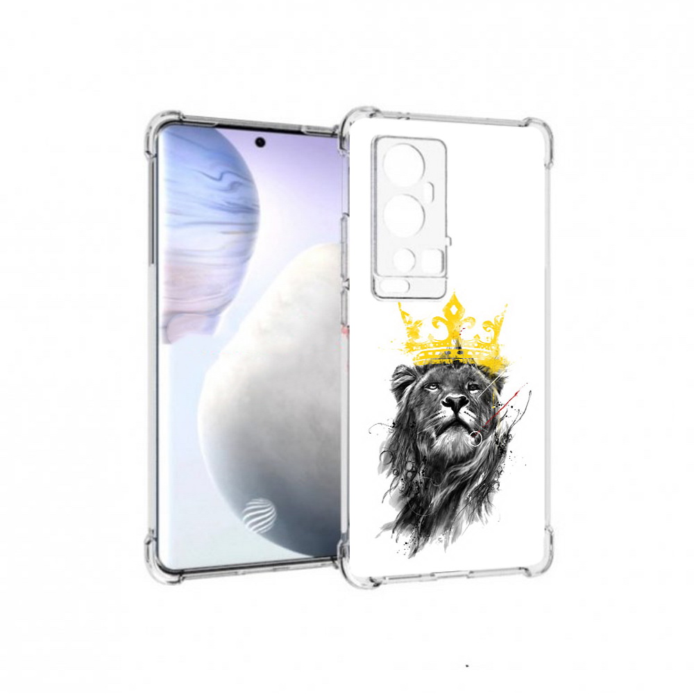

Чехол MyPads Tocco для Vivo X60 Pro Plus король-лев, Прозрачный, Tocco
