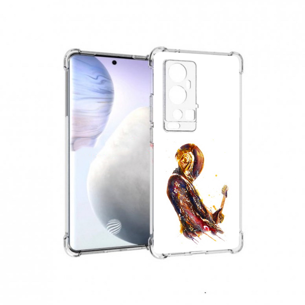 

Чехол MyPads Tocco для Vivo X60 Pro Plus космо-музыкант, Прозрачный, Tocco