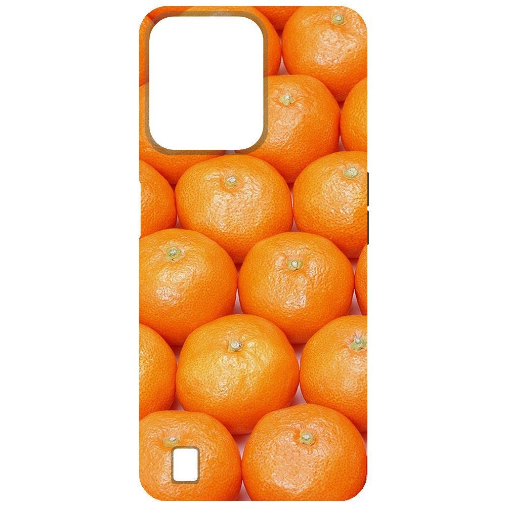 

Чехол-накладка Krutoff Софт Кейс Мандаринки для Realme C31 черный