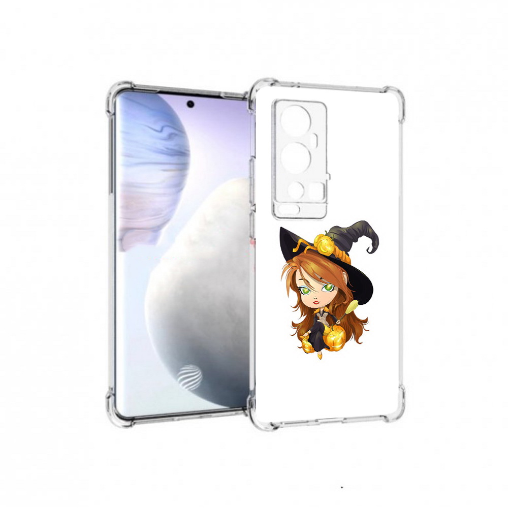 

Чехол MyPads Tocco для Vivo X60 Pro Plus Ведьмочка, Прозрачный, Tocco