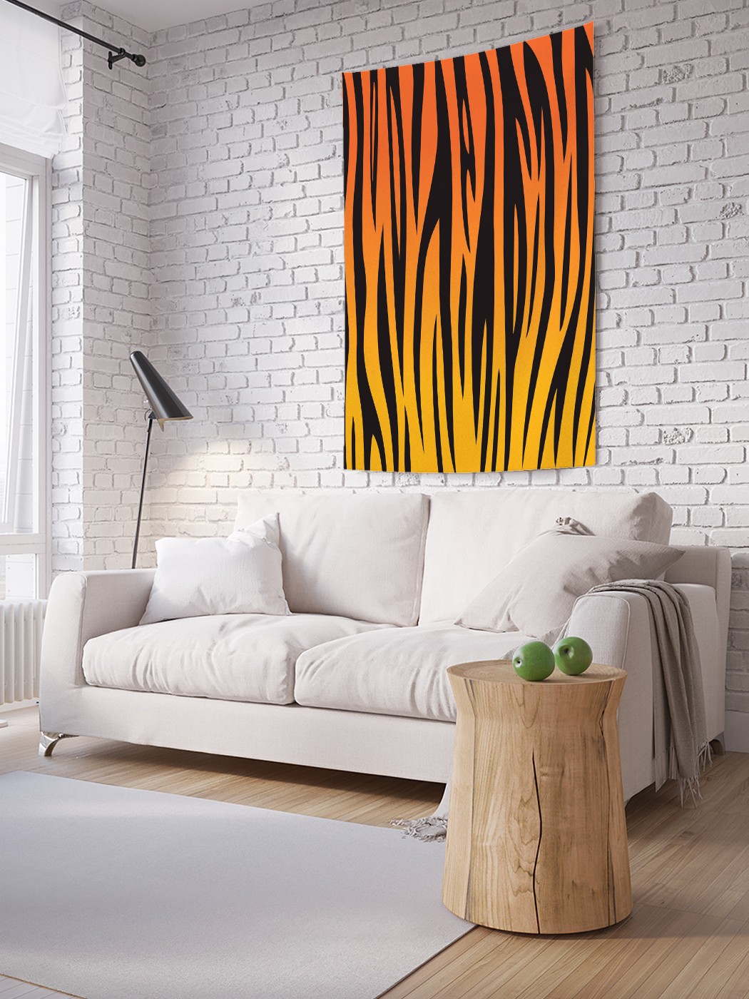 

Вертикальное фотопанно на стену JoyArty Тигровый фон 150x200 см, Тигровый фон