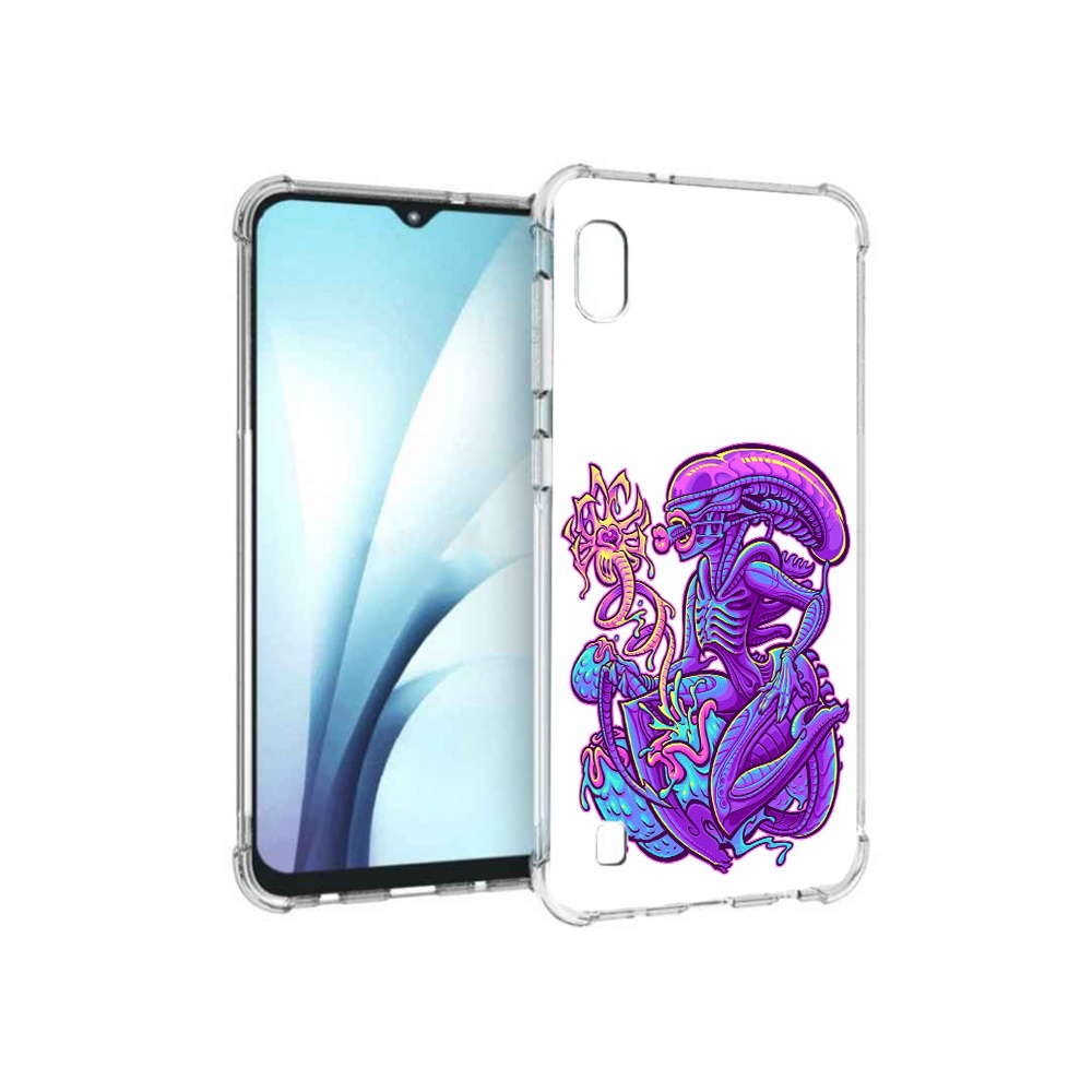 фото Чехол mypads tocco для samsung galaxy a10 чужой фиолетовый цвет (pt147645.531.693)