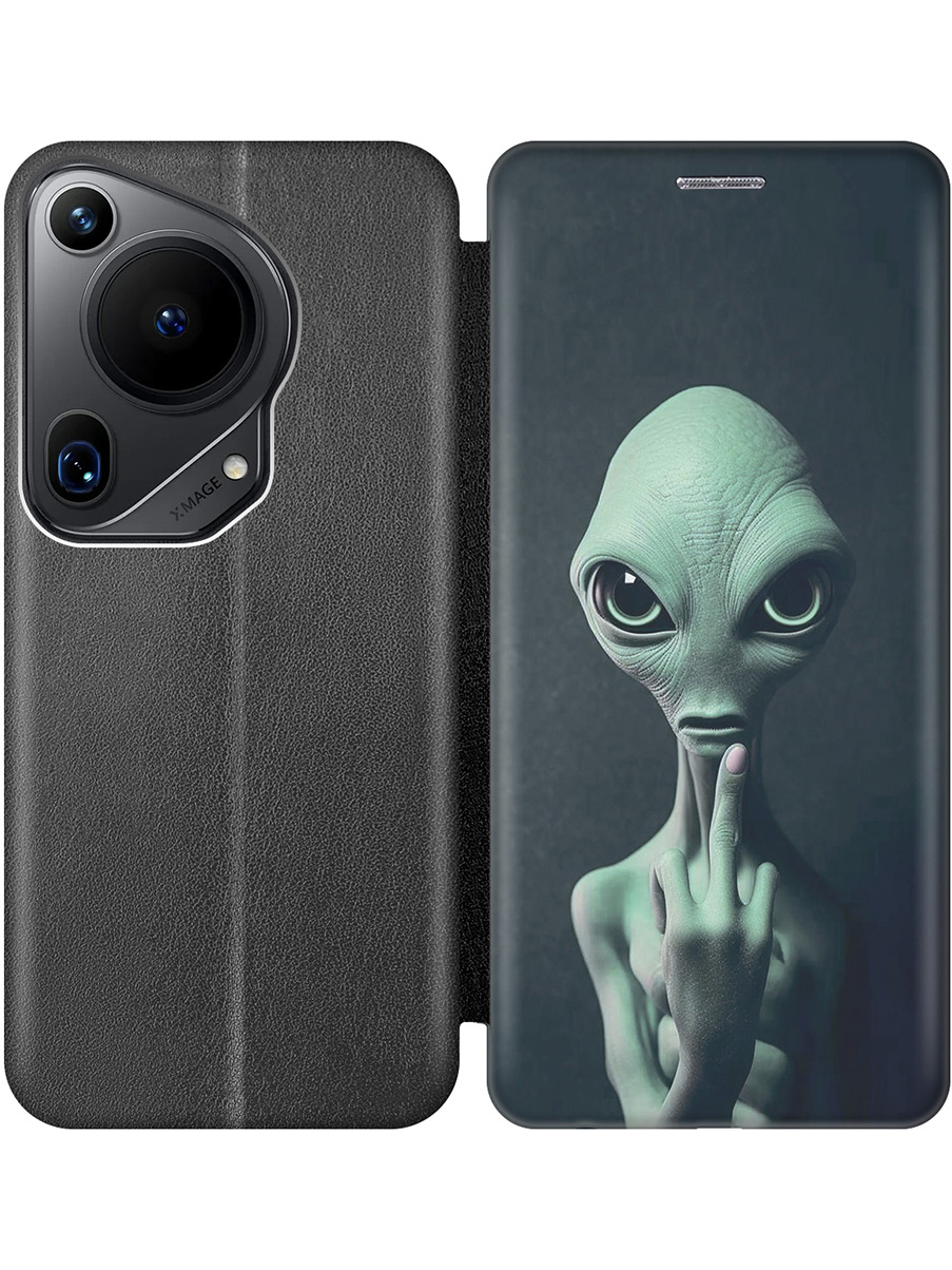 

Чехол-книжка на Huawei Pura 70 Ultra с принтом "Инопланетянин" черный, Черный;зеленый;синий, 782625813
