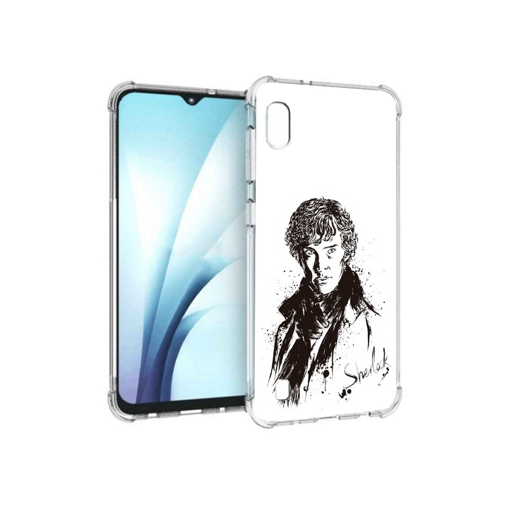

Чехол MyPads Tocco для Samsung Galaxy A10 шерлок холмс портрет (PT147645.531.698), Прозрачный, Tocco