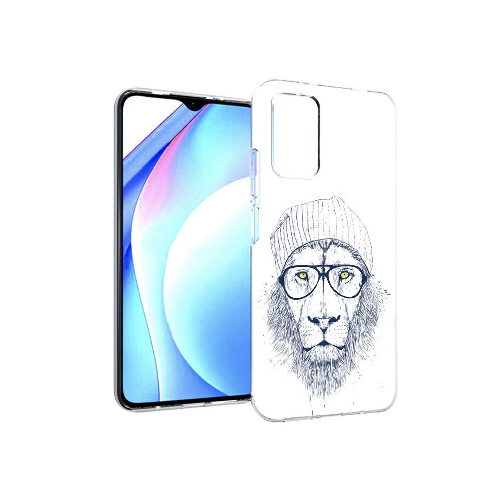 

Чехол MyPads Tocco для Xiaomi Redmi 9T хиппи лев (PT226951.281.663), Прозрачный, Tocco