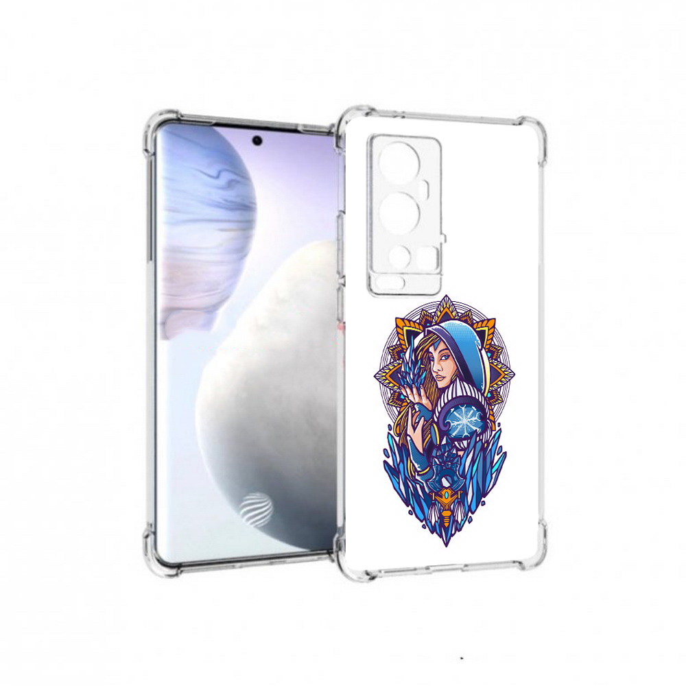 

Чехол MyPads Tocco для Vivo X60 Pro Plus кристал мейден дота 2, Прозрачный, Tocco
