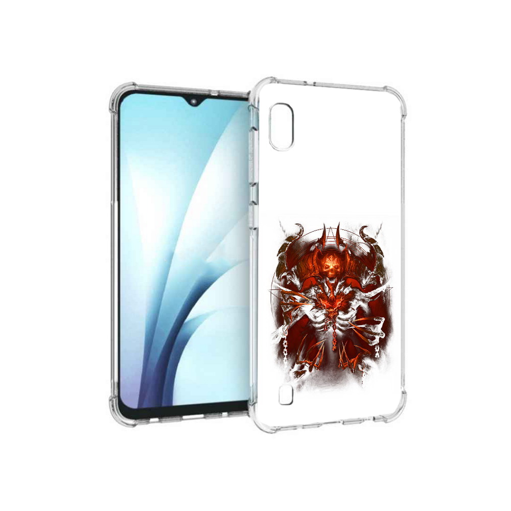 

Чехол MyPads Tocco для Samsung Galaxy A10 яркий демон (PT147645.531.708), Прозрачный, Tocco
