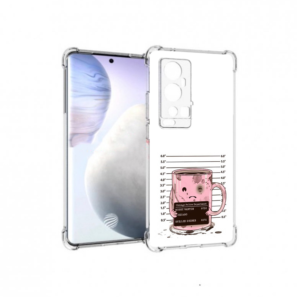 

Чехол MyPads Tocco для Vivo X60 Pro Plus кружка, Прозрачный, Tocco