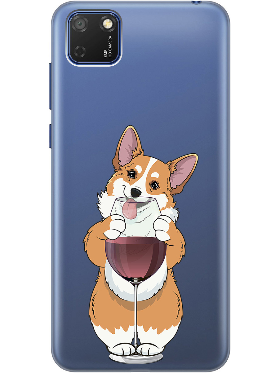 

Силиконовый чехол на Honor 9S / Huawei Y5P с принтом "Корги и бокал" прозрачный, Прозрачный;белый;бордовый, 723100961