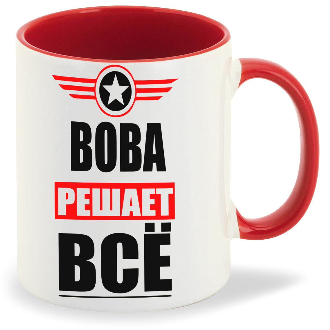 

Кружка CoolPodarok ВОВА решает все, ВОВА решает все