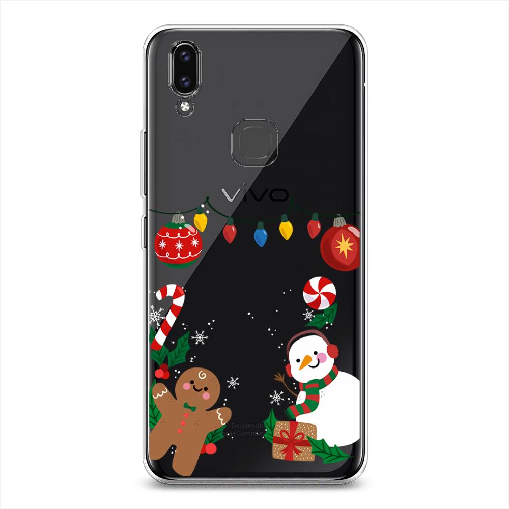 

Чехол для Vivo V9/Y85 "Новогоднее настроение", Коричневый;красный;зеленый, 260150-5