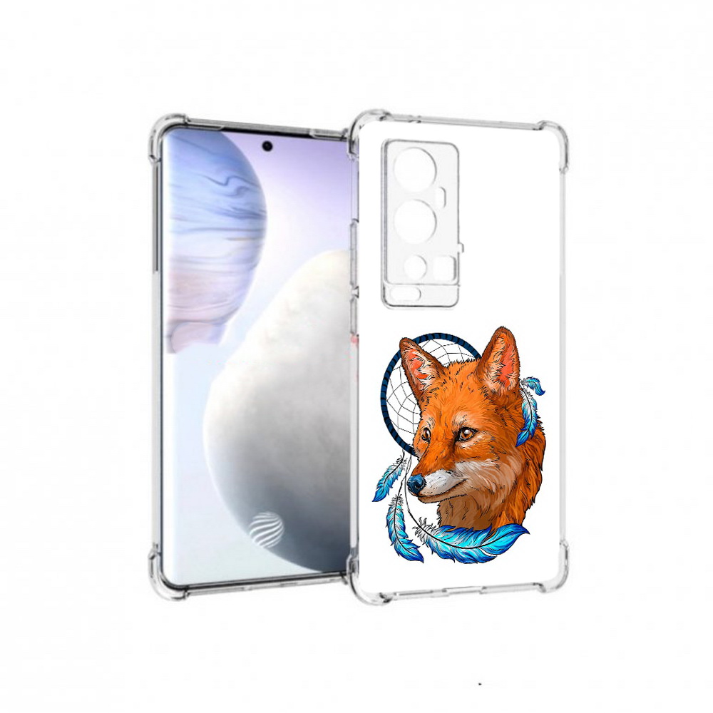

Чехол MyPads Tocco для Vivo X60 Pro Plus лиса и ловец снов, Прозрачный, Tocco