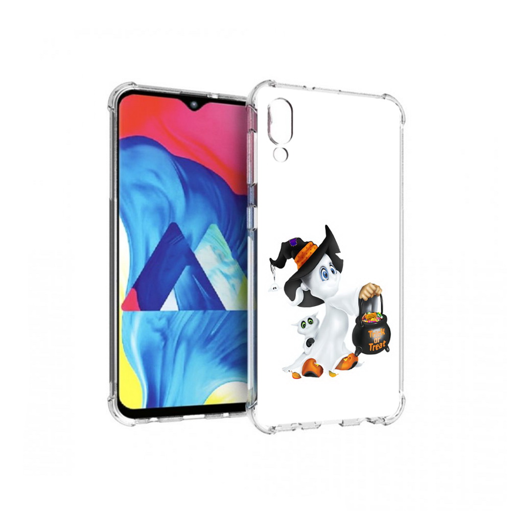 

Чехол MyPads Tocco для Samsung Galaxy M10 Маленький призрак (PT128878.532.113), Прозрачный, Tocco