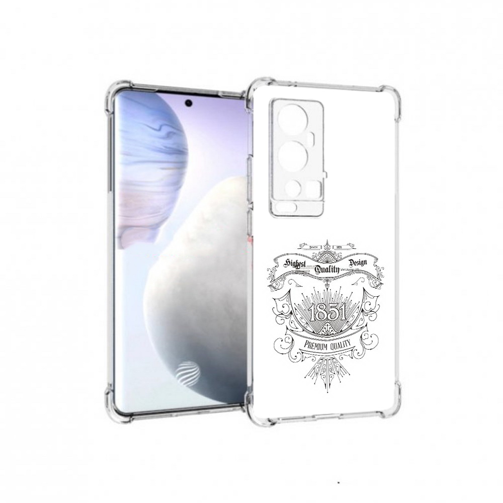 

Чехол MyPads Tocco для Vivo X60 Pro Plus логотип 1851 год, Прозрачный, Tocco
