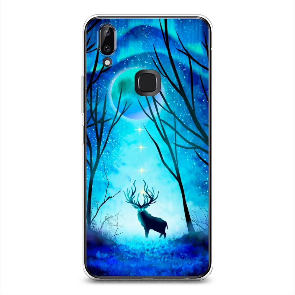 

Чехол для Vivo Y85/V9 "Олень северное сияние", Синий;черный;голубой, 260350-1