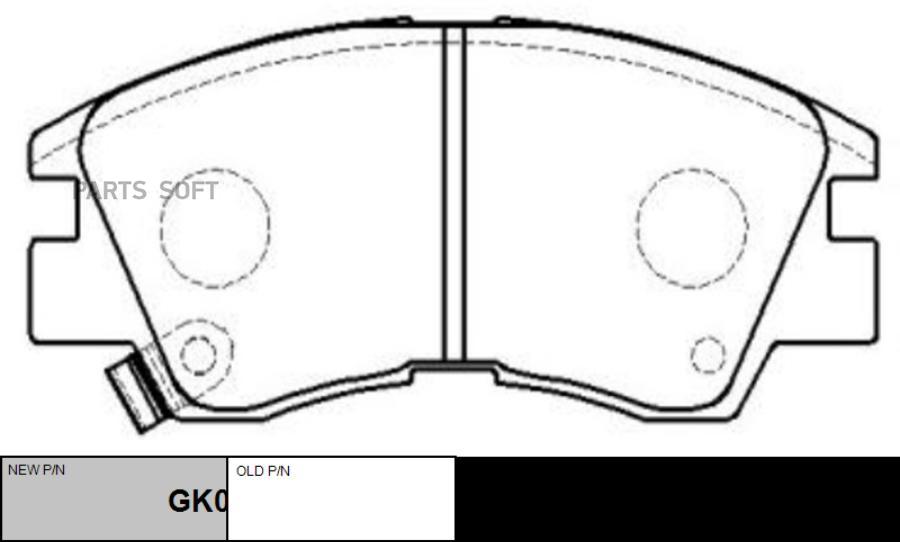 Тормозные колодки Ctr GK0572