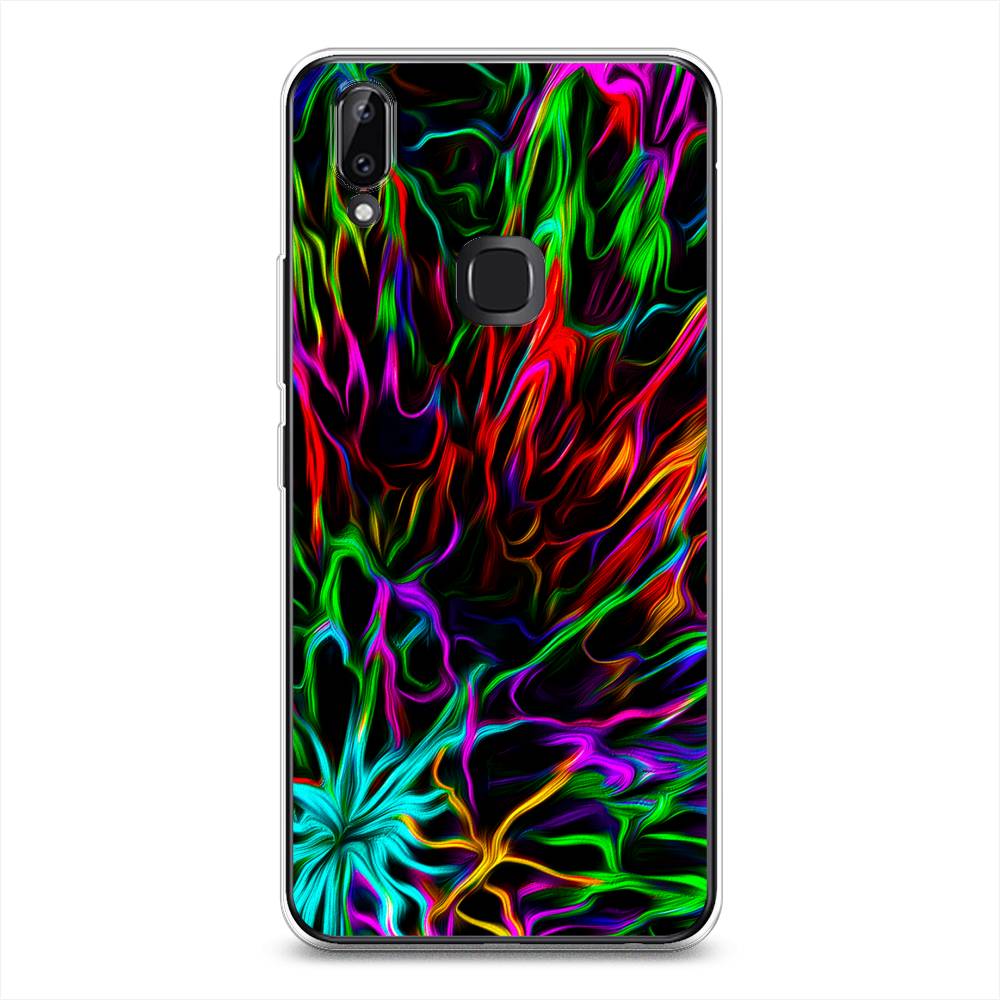 

Чехол для Vivo Y85/V9 "Разноцветные разводы", Голубой;зеленый;оранжевый, 260350-3