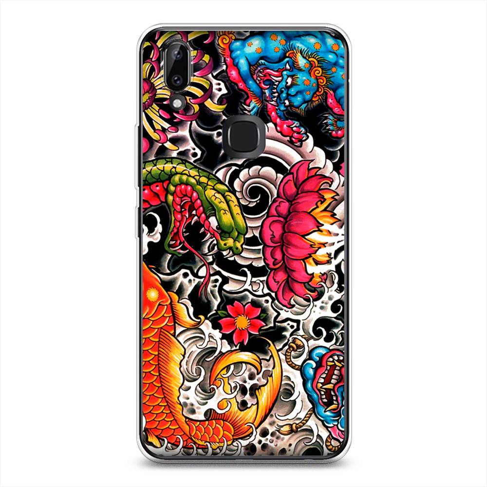

Чехол для Vivo Y85/V9 "Японское искусство", Красный;оранжевый;голубой, 260350-4