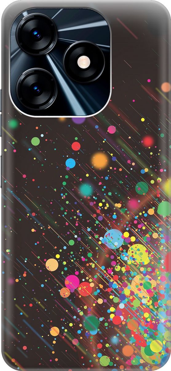 

Силиконовый чехол на Tecno Spark 10 с принтом "Яркое настроение", Зеленый;красный, 159534