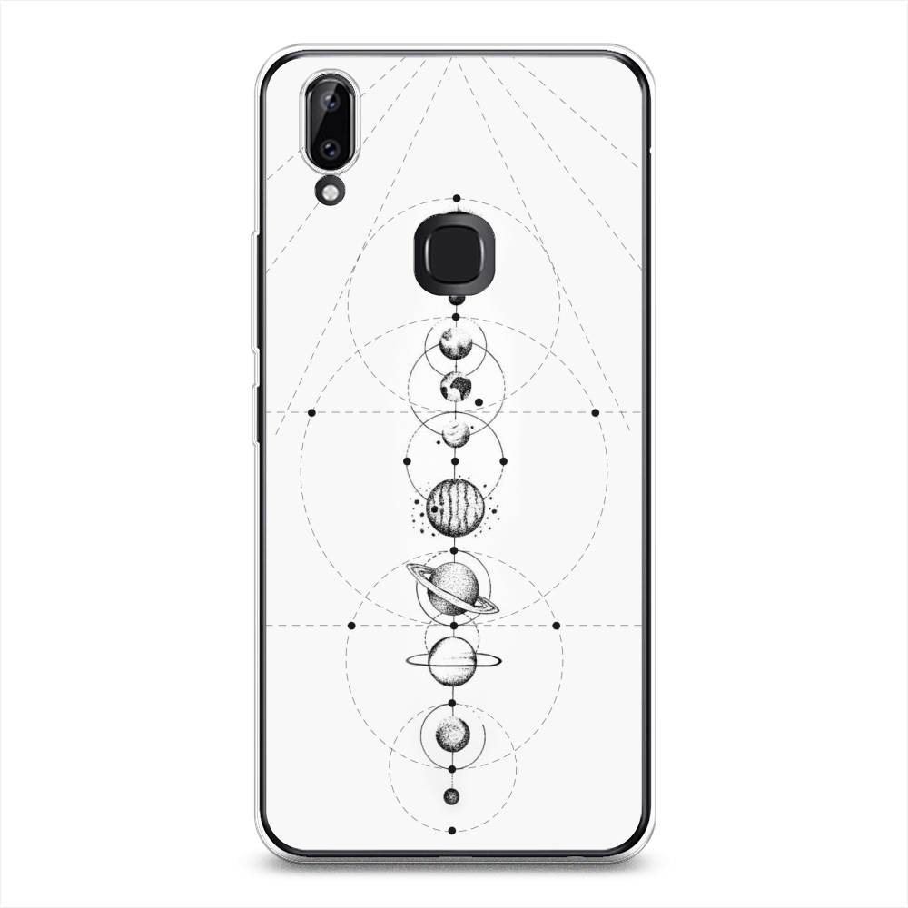

Чехол для Vivo Y85/V9 "Парад планет", Серый, 260350-2