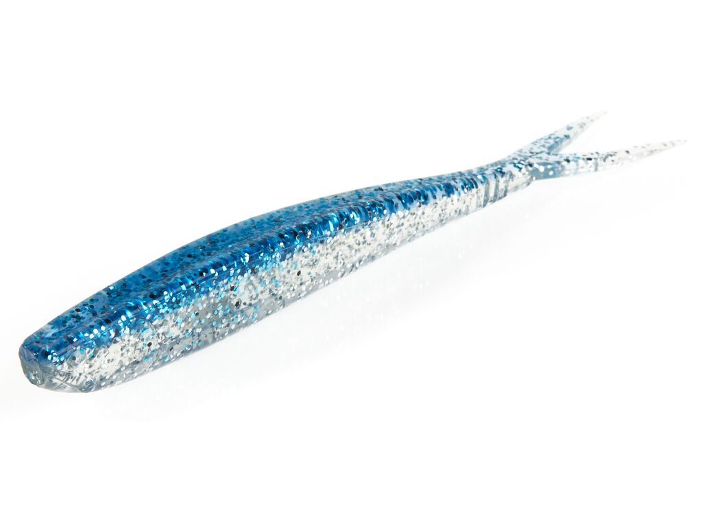 

Силиконовая приманка Lucky John Slick Shad-V 127мм 5шт цвет 004, Прозрачный;голубой, Slick Shad-V