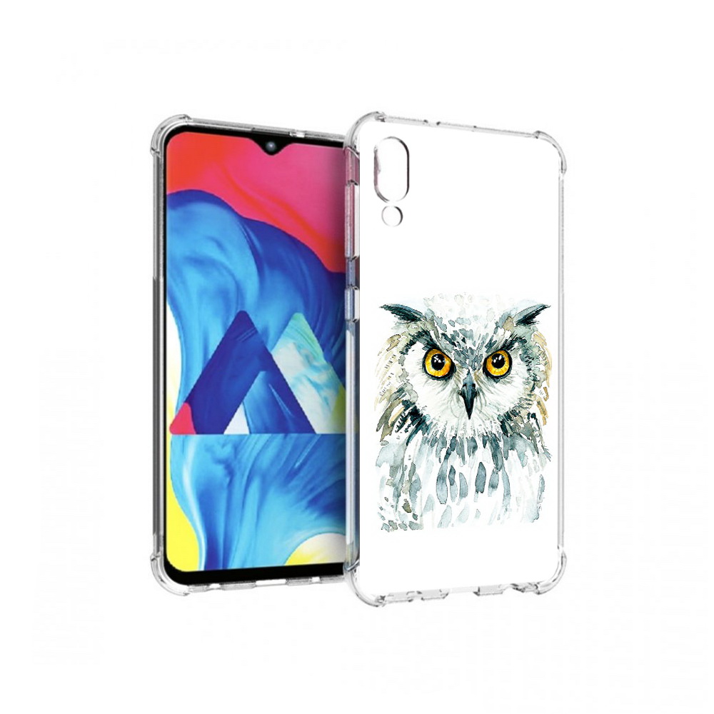 

Чехол MyPads Tocco для Samsung Galaxy M10 Серьезная сова (PT128878.532.156), Прозрачный, Tocco