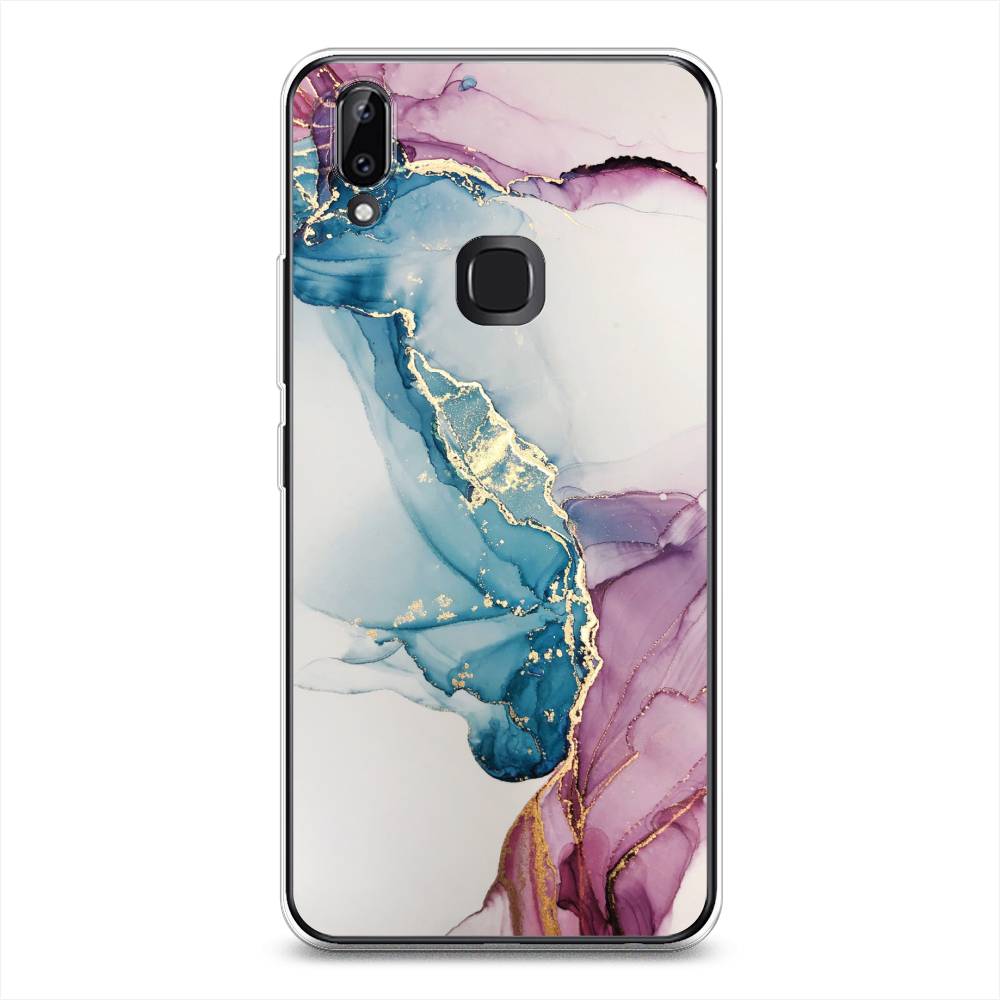 

Чехол для Vivo Y85/V9 "Розовые разводы рисунок", 260350-3