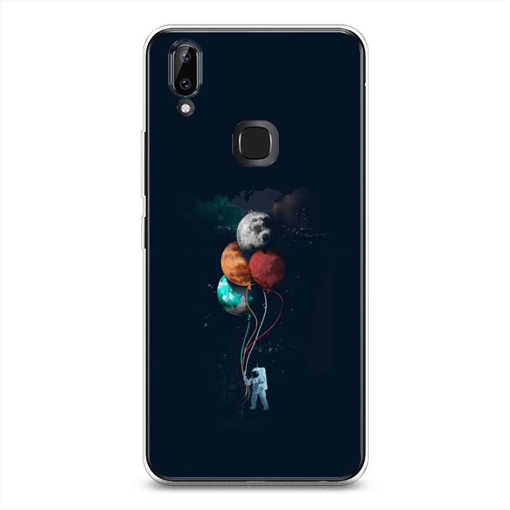

Чехол для Vivo Y85/V9 "Космонавт с шариками", Разноцветный, 260350-4