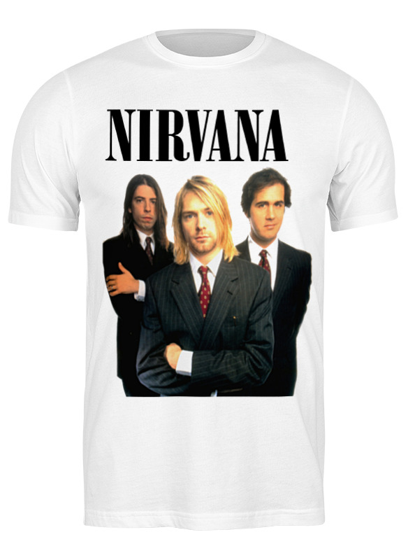 

Футболка мужская Printio Nirvana белая M, Белый, Nirvana