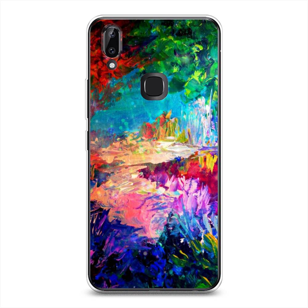 

Чехол для Vivo Y85/V9 "Лес-гуашь", Синий;розовый;зеленый, 260350-4