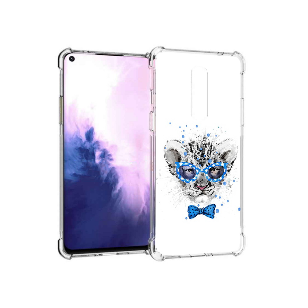 

Чехол MyPads Tocco для OnePlus 8 тигренок с бабочкой (PT147214.134.642), Прозрачный, Tocco