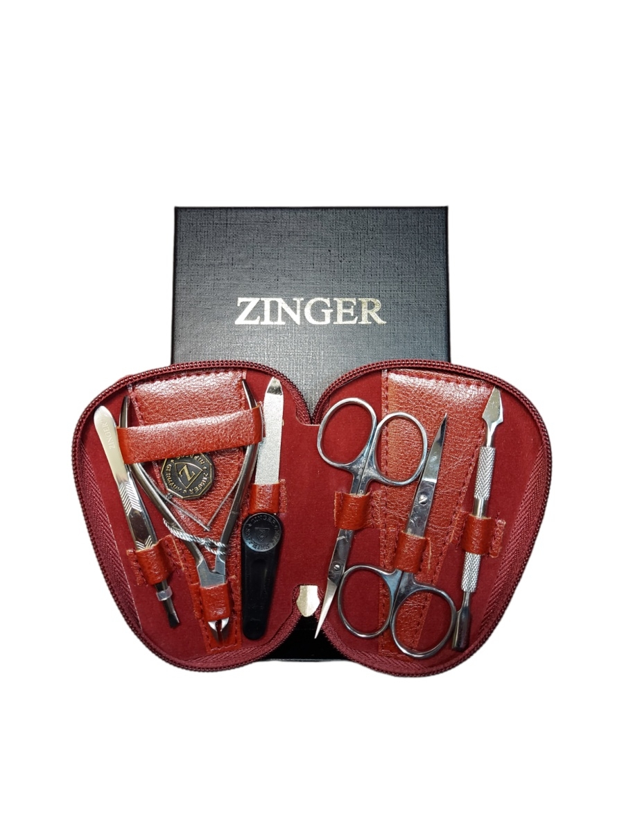 Маникюрный набор Zinger на молнии комплект маникюрный zinger sis 09