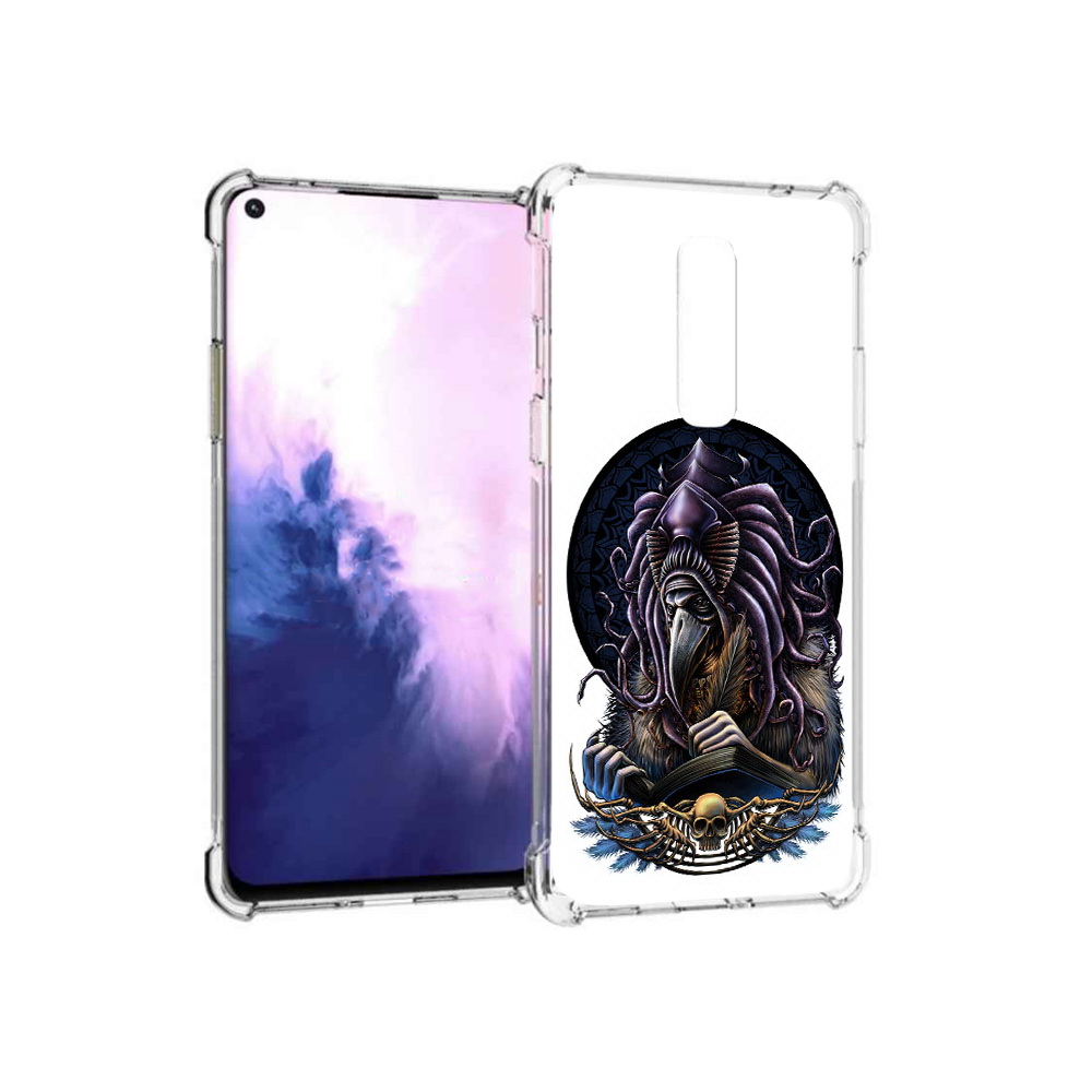 

Чехол MyPads Tocco для OnePlus 8 умный ворон (PT147214.134.650), Прозрачный, Tocco