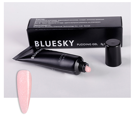 фото Гель камуфлирующий bluesky pudding gel shine rose 8 г