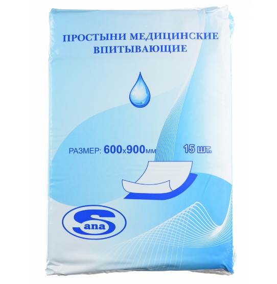 Пеленка SANA 60*90 15 шт. 600008827910