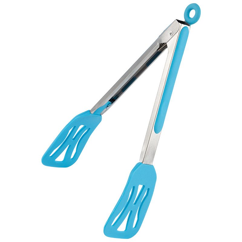 

Щипцы кухонные Tongs-05 (силикон, нерж. сталь), 26,5 см, Голубой, Tongs-05