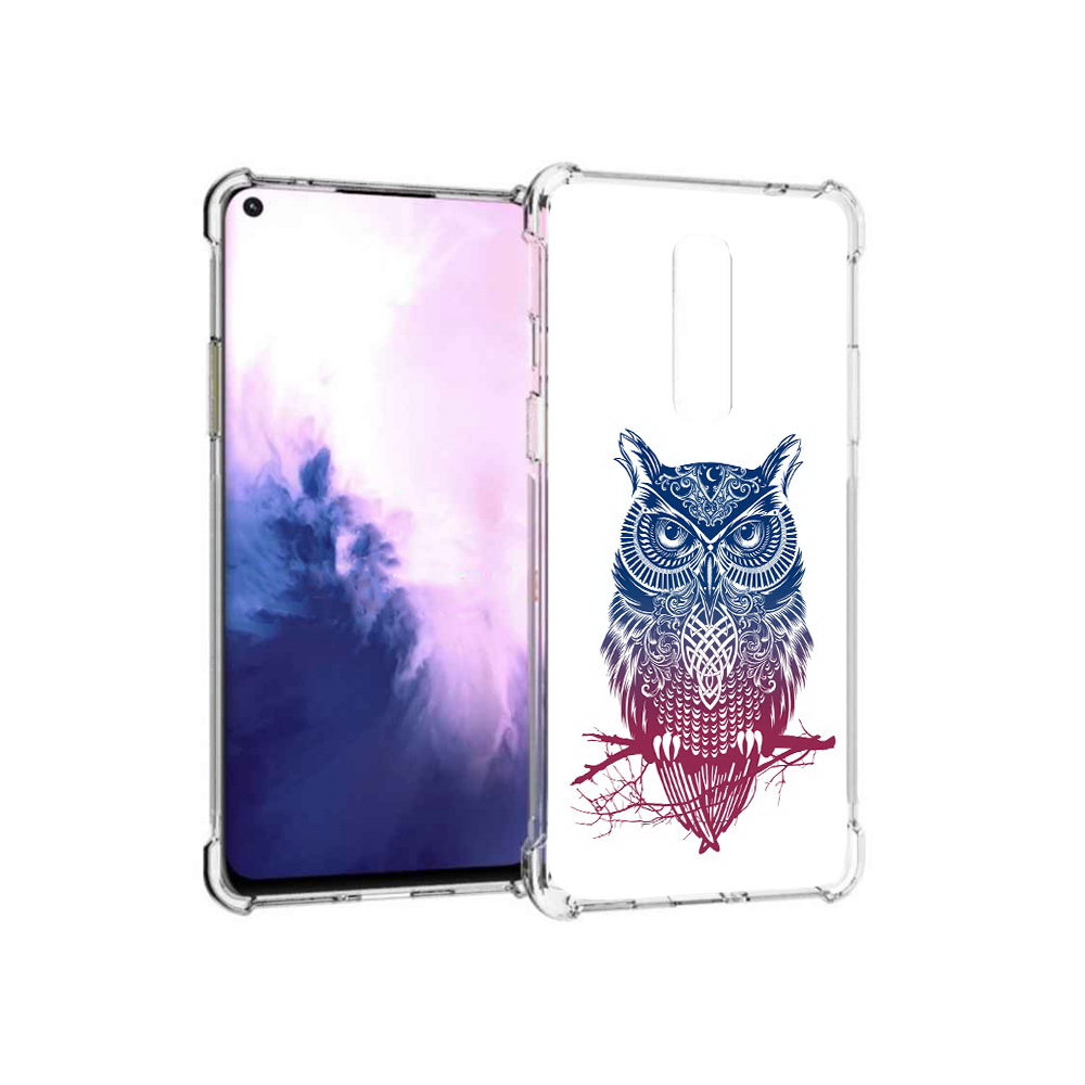

Чехол MyPads Tocco для OnePlus 8 хиппи сова (PT147214.134.664), Прозрачный, Tocco