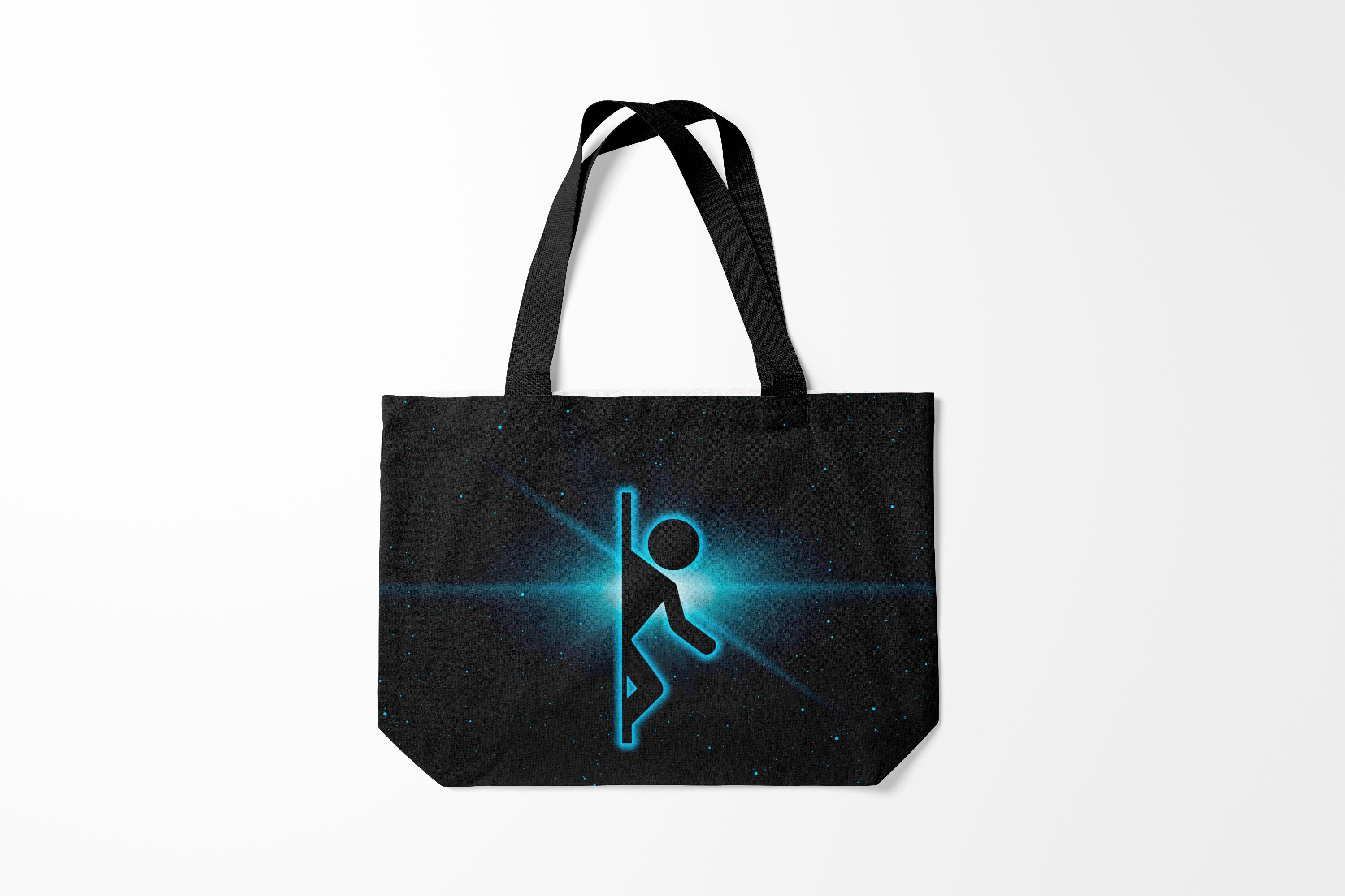 

Сумка шoппер унисекс Burnettie Portal space, черный, Portal space
