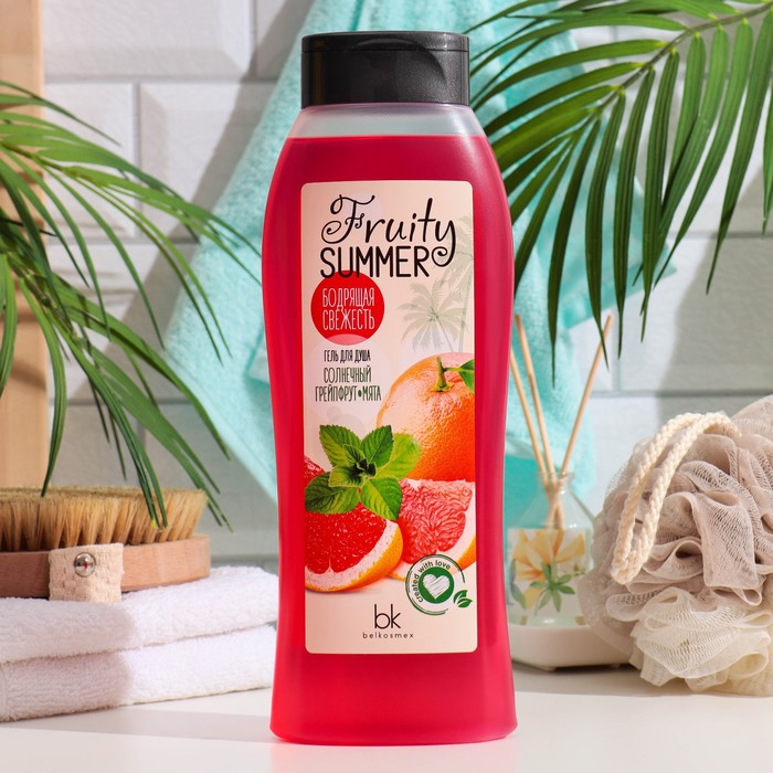 Гель для душа FRUITY SUMMER Солнечный Грейпфрут и Мята, 500 мл