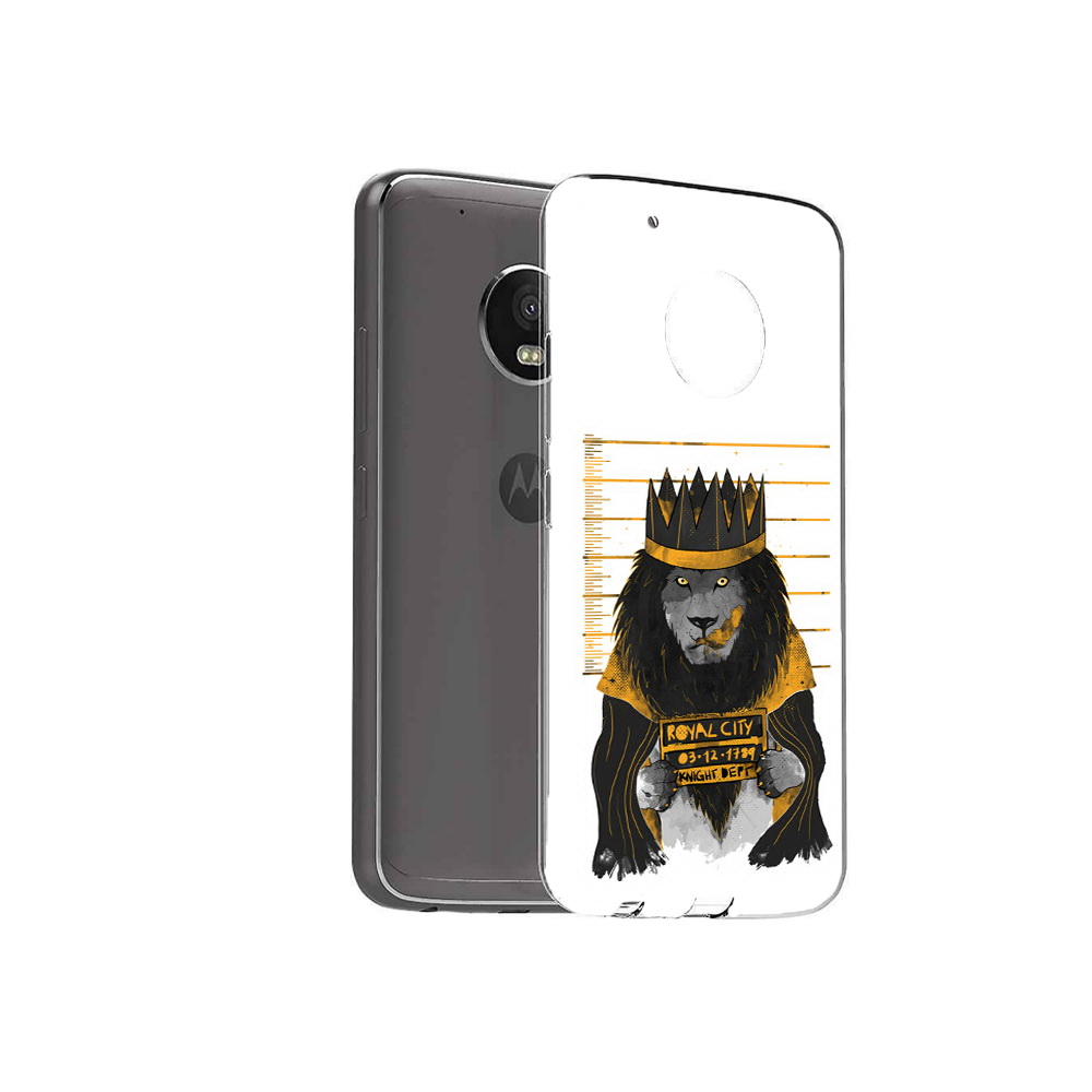 

Чехол MyPads Tocco для Motorola Moto G5 Plus лев в законе (PT67401.338.435), Прозрачный, Tocco