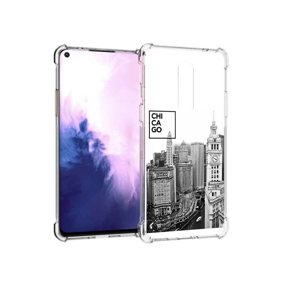 

Чехол MyPads Tocco для OnePlus 8 черно белый чикаго (PT147214.134.689), Прозрачный, Tocco