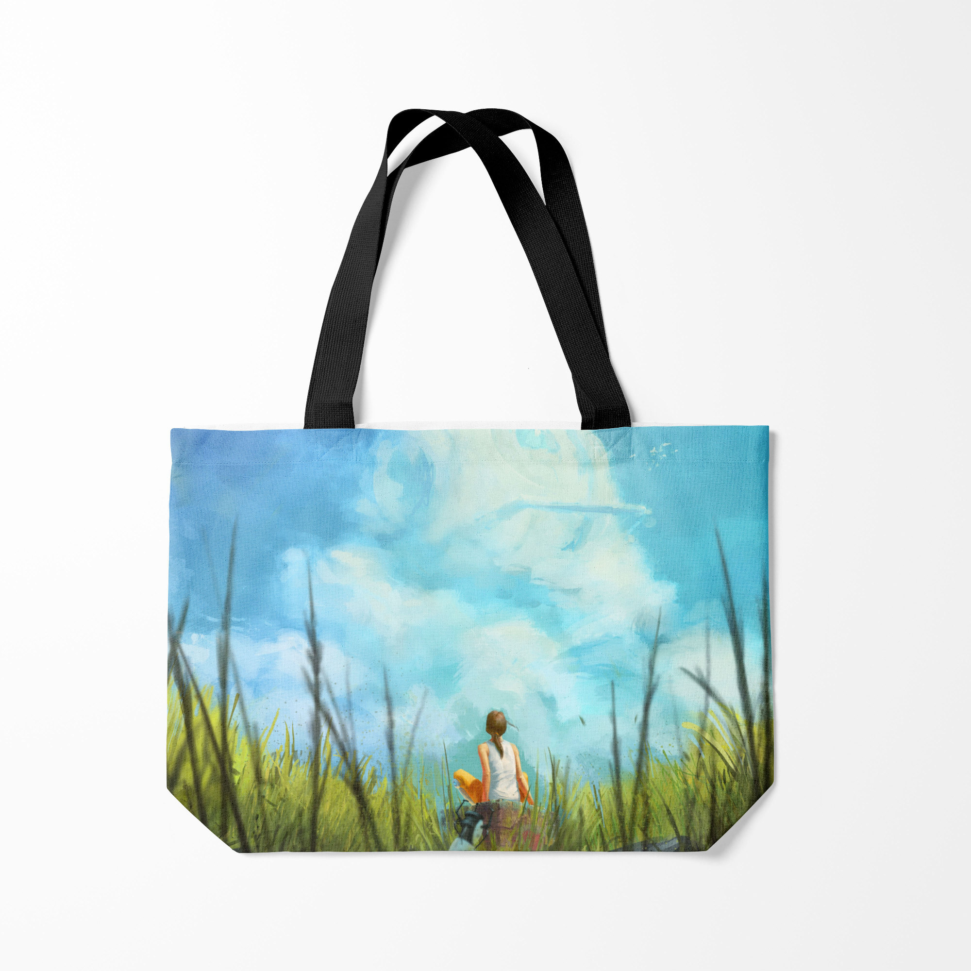 

Сумка шoппер унисекс Burnettie Cloud ART, голубой, Cloud ART