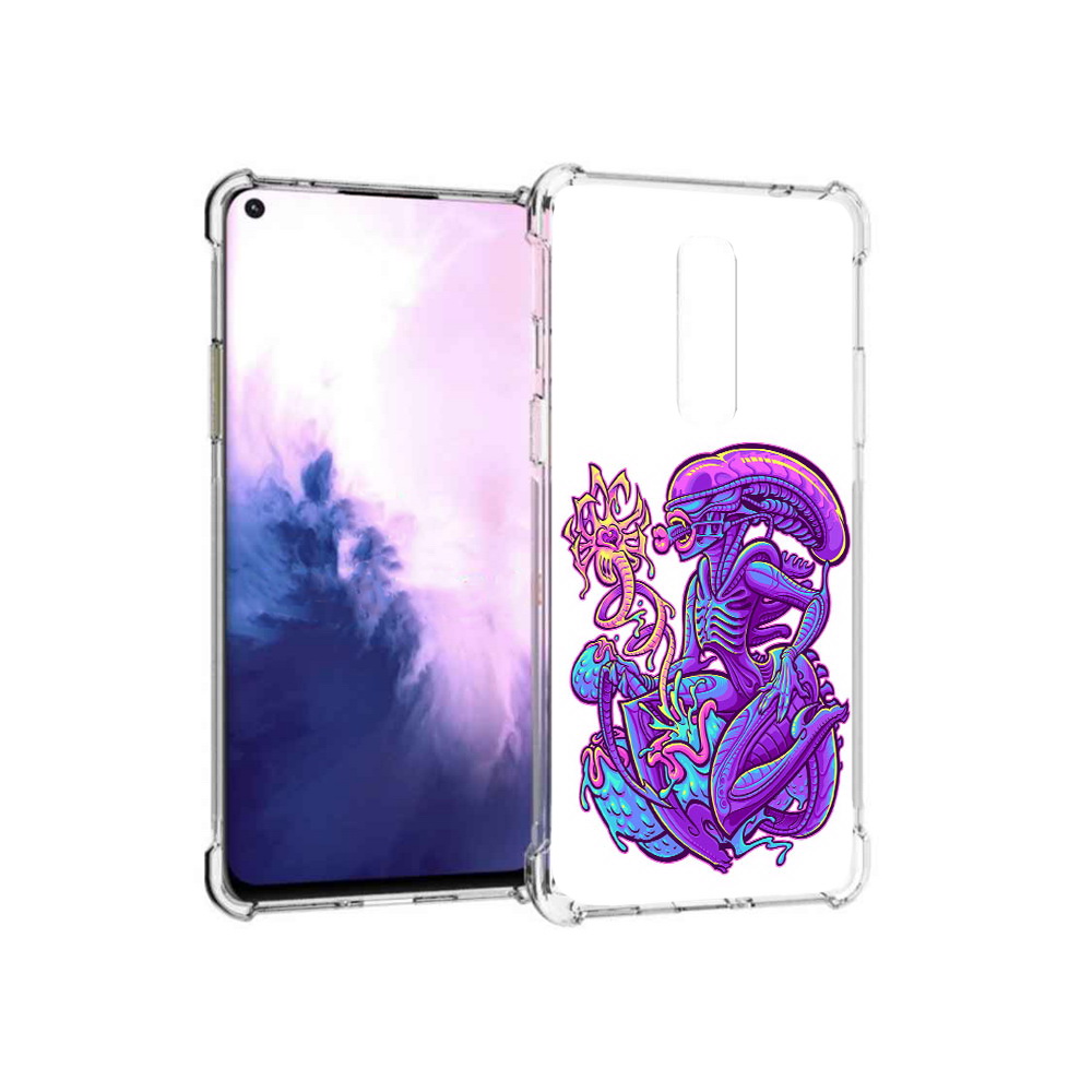 

Чехол MyPads Tocco для OnePlus 8 чужой фиолетовый цвет (PT147214.134.693), Прозрачный, Tocco