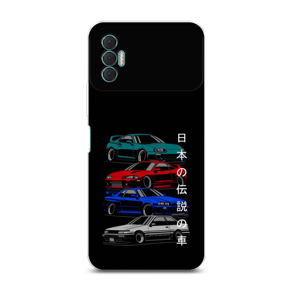 

Чехол Awog на Tecno Spark 8P "JDM Legend cars", Разноцветный, 301450-5