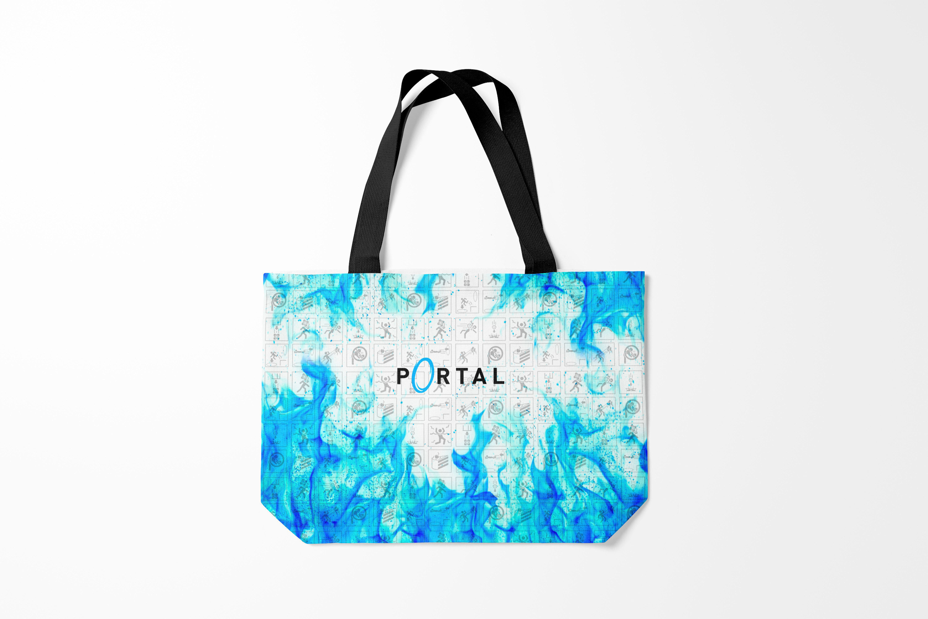 

Сумка шoппер унисекс Burnettie Portal, белый; голубой, Portal
